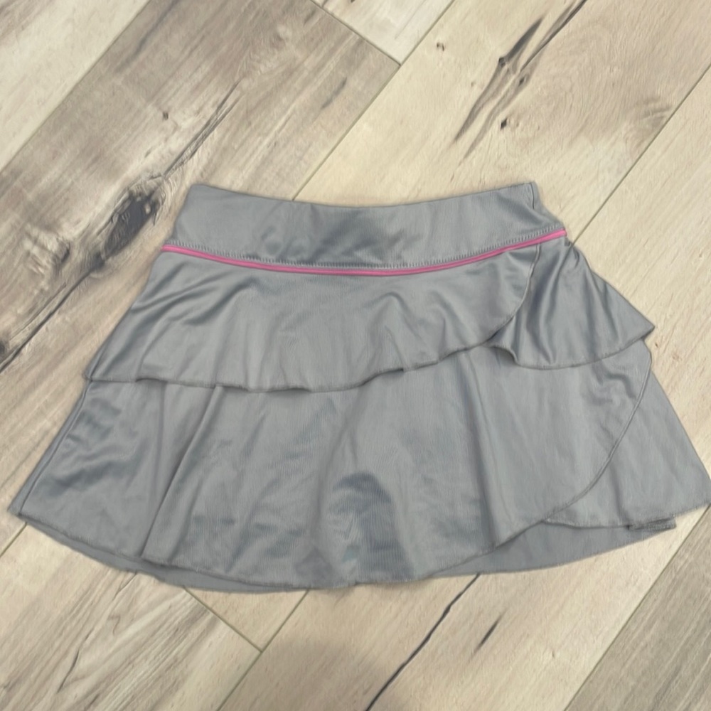 Girls Little Miss Tennis Grey Skirt, size S.